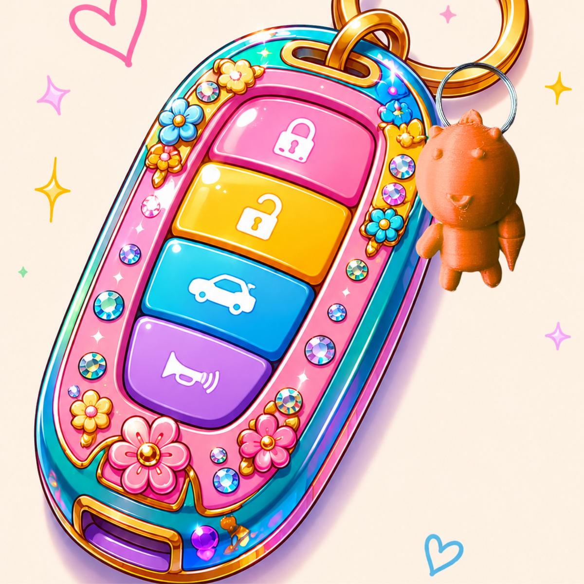 Pinky Keychain