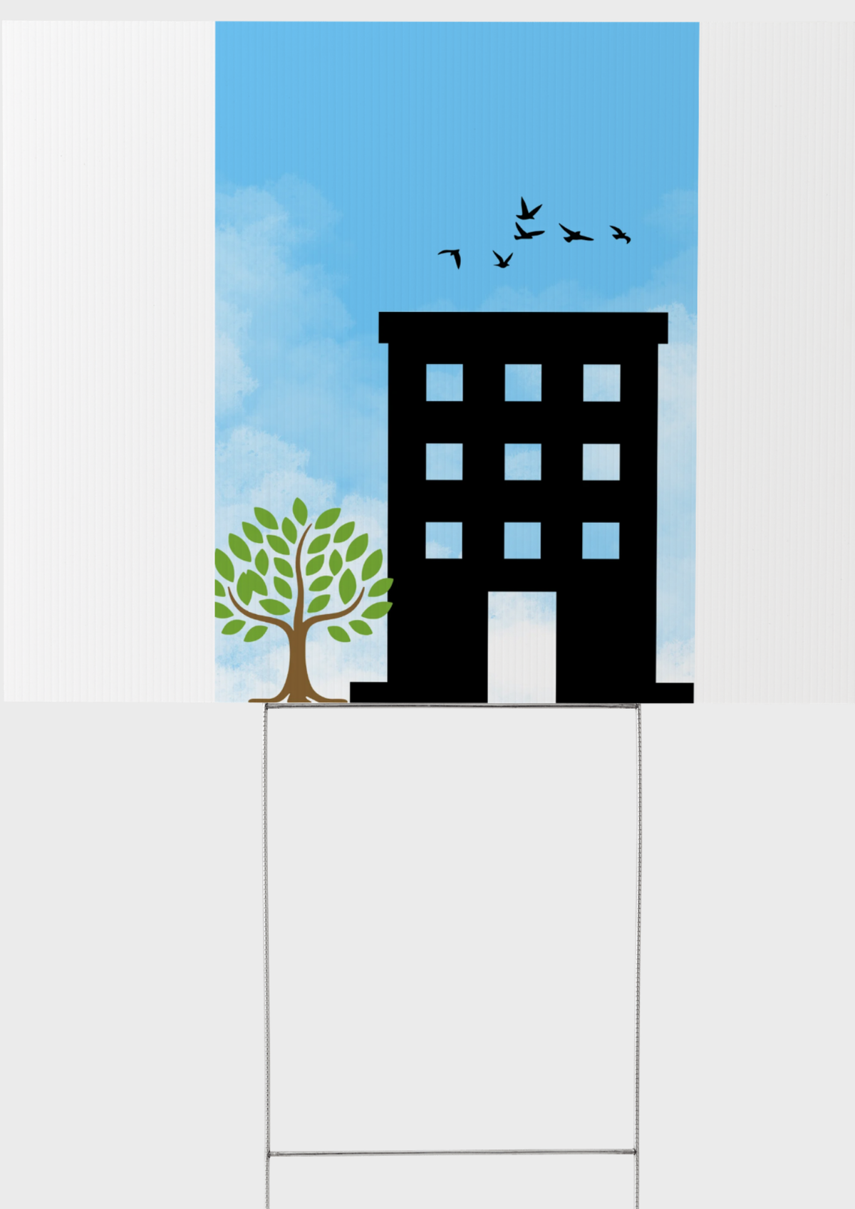 Tree with a Building